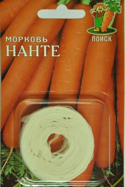 Морковь Нанте, лента 8м Поиск