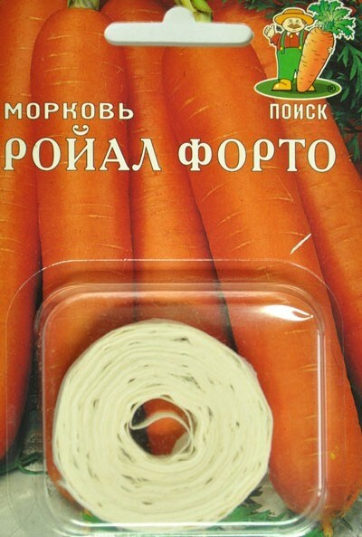 Морковь Ройал Форто, лента 8м Поиск