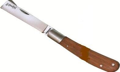 Нож прививочный IGKBD-67W складной с прямым лезвием