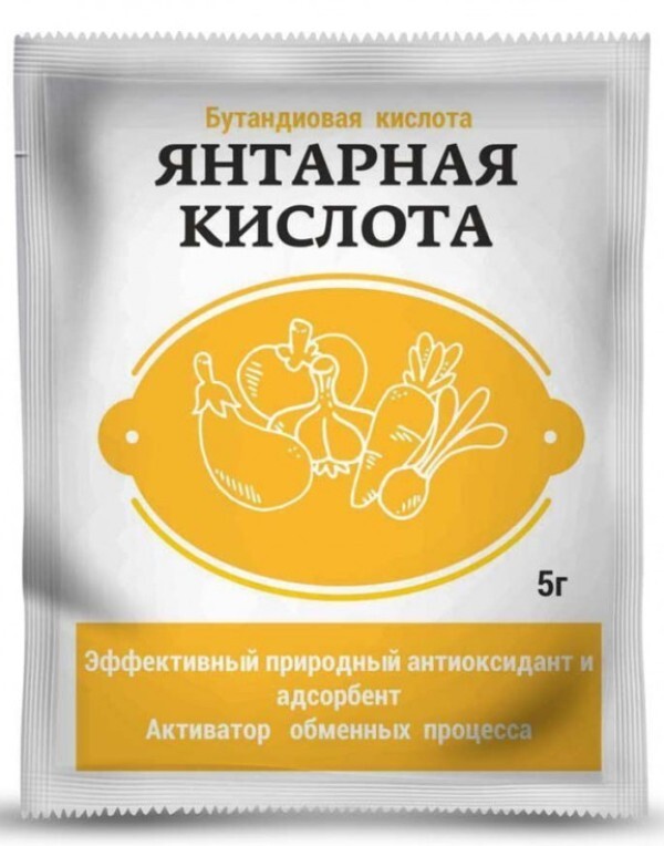 Янтарная кислота, регулятор роста, 5г