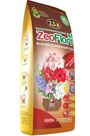 Грунт Цеофлора для луковичных растений, 2,5л ZeoFlora