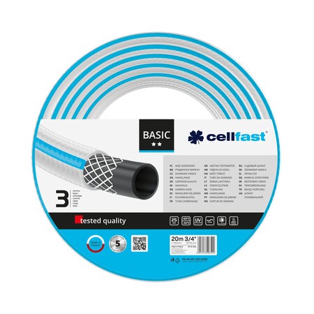 Шланг садовый BASIC, 3/4, 20м Cellfast