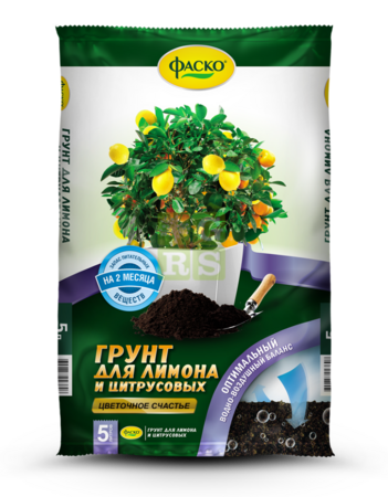 Грунт Цветочное счастье Цитрусовые растения, 5л Фаско