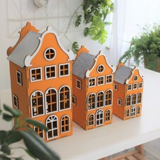 Домик Амстердам оранжевый (маленький)