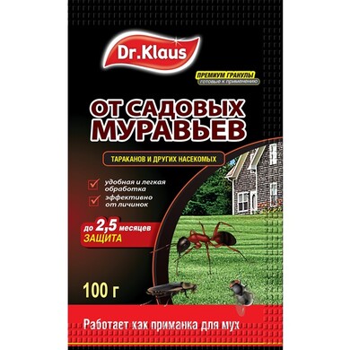 Гранулы от муравьев и других насекомых, 100г Dr.Klaus