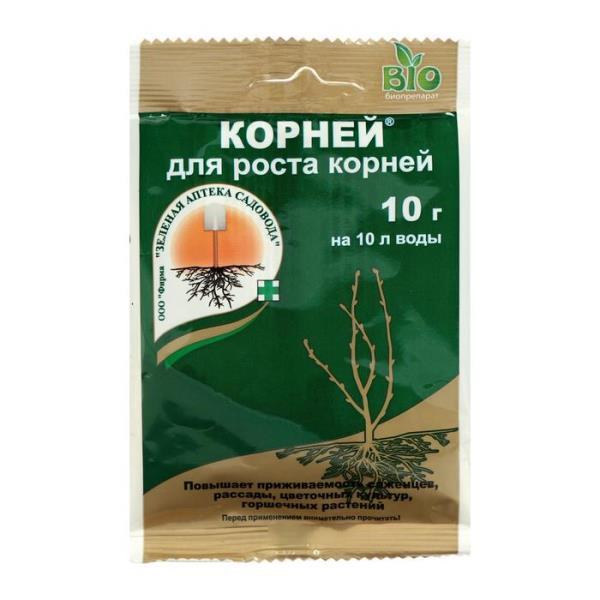 Корней, стимулятор корнеобразования, 10г Зеленая Аптека