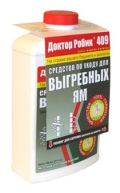 Средство 409 по уходу для выгребных ям, 798 мл Доктор Робик