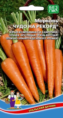 Морковь Чудо на рекорд, 2г Уральский дачник