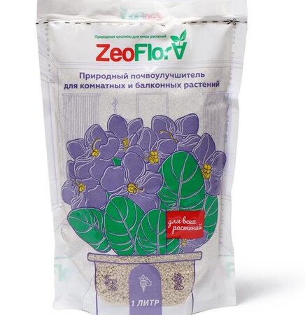 Почвоулучшитель природный Цеофлора для комнатных растений, 1л ZeoFlora