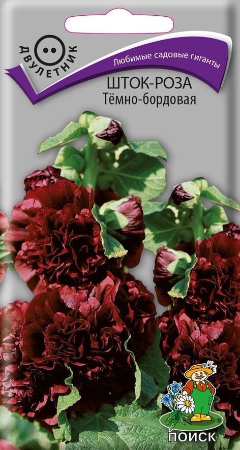 Шток-роза Тёмно-бордовая, 0,1г Поиск