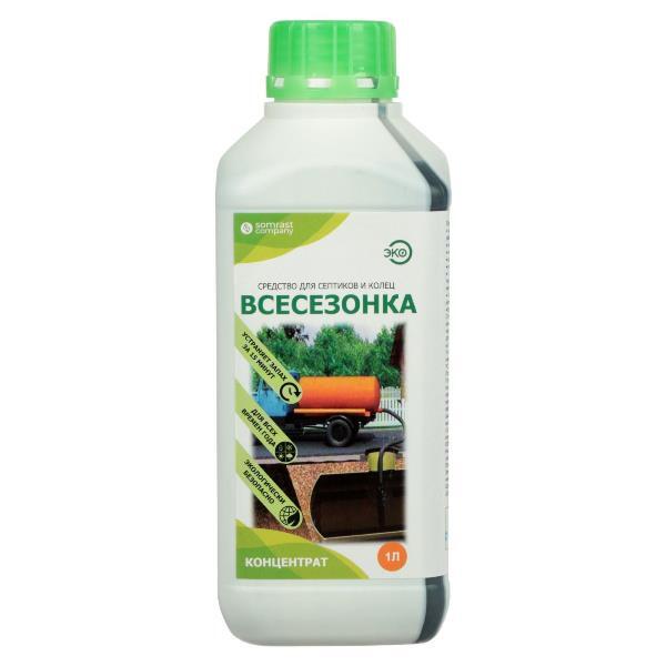 Средство Всесезонка концентрат для септиков и колец, 1л