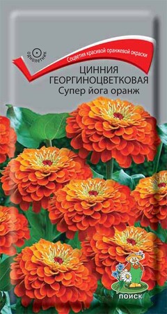Цинния георгиноцветковая Супер йога оранж, 0,4г Поиск