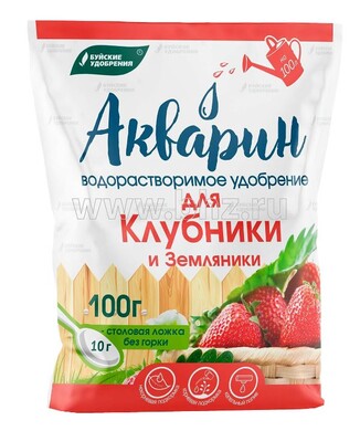 Удобрение Акварин для клубники и земляники, 100г БХЗ