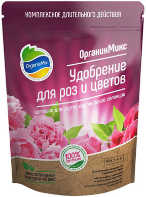Удобрение для роз и цветов, 2,8кг Органик Микс